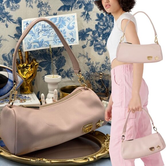 🆕 CHIARA FERRAGNI 🧿 NWOT Nude Borsa A Spalla Shoulder Bag